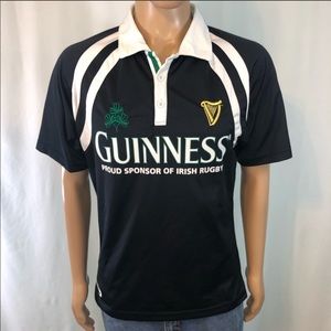 Officially Licensed Guinness Rugby Polo Shirt Sz M